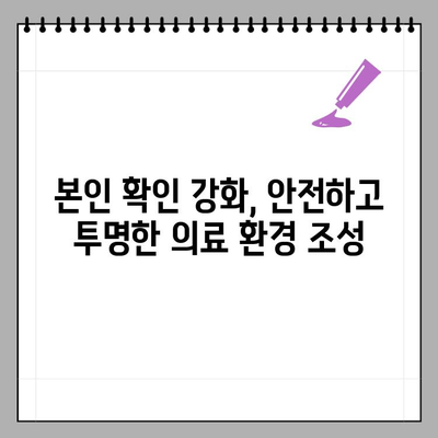 요양기관 본인확인 강화 제도| 신분증 확인 절차와 주요 변경 사항 | 요양시설, 의료기관, 환자 정보 보호, 본인 확인 강화