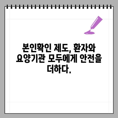 요양기관 본인확인 제도 안내| 간편하고 안전하게 이용하세요 | 요양기관, 본인확인, 시스템, 안내, 이용방법