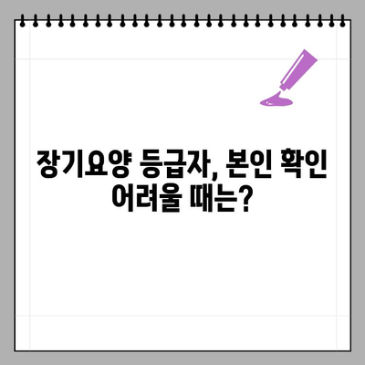 장기요양 등급자, 요양기관 본인 확인 예외 대상 상세 가이드 | 장기요양, 본인 확인, 예외 대상, 요양시설