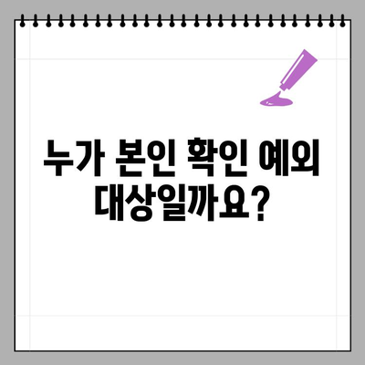 장기 요양 등급자 요양기관 본인 확인 예외 대상 안내| 누가, 어떻게? | 장기요양, 본인확인, 예외 대상, 안내