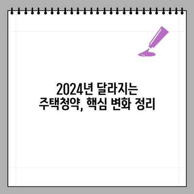 2024 주택청약제도 개편 완벽 정리| 변경 내용 & 대응 전략 | 주택청약, 청약제도, 부동산, 주택시장, 2024