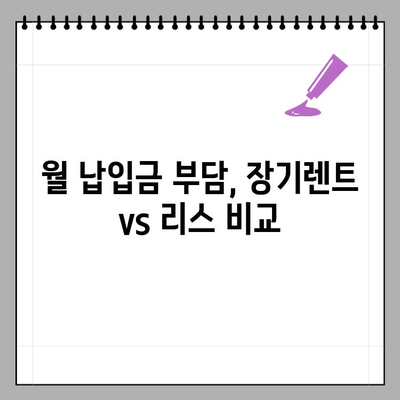 자동차 장기렌트 vs 리스| 나에게 맞는 선택은? | 장단점 비교, 핵심 정리, 궁금증 해결