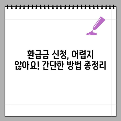 놓치면 손해! 내가 받을 수 있는 환급금 5가지, 지금 바로 확인하세요 | 환급금 조회, 신청 방법, 종류