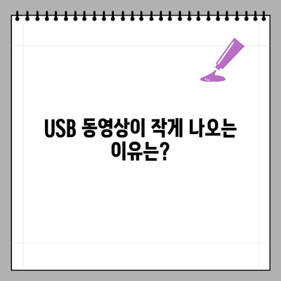 삼성 TV USB 동영상 화면 크기 조절| 작게 나오는 문제 해결 가이드 | 삼성 TV, USB 재생, 화면 크기, 해상도