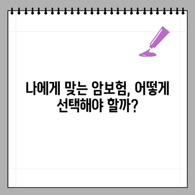 암보험 다이렉트 비교 가이드| 6곳 비교분석 | 가격, 비갱신, 우체국, 가장 싼 곳은?