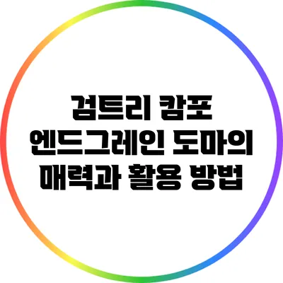 검트리 캄포 엔드그레인 도마의 매력과 활용 방법