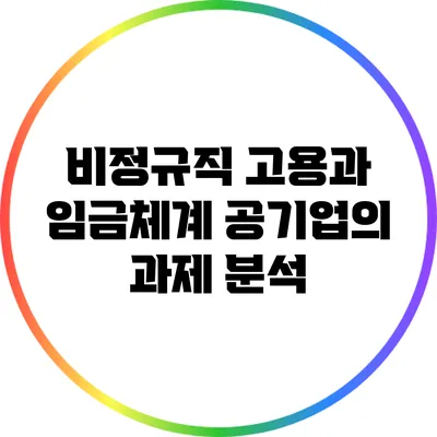 비정규직 고용과 임금체계: 공기업의 과제 분석