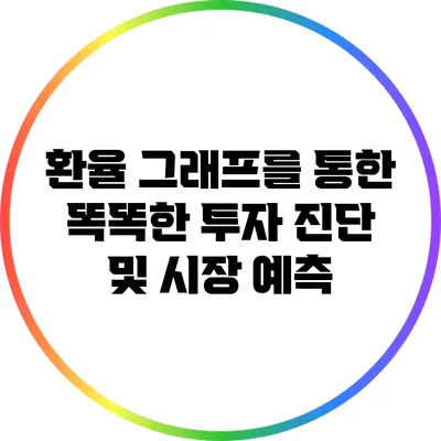 환율 그래프를 통한 똑똑한 투자 진단 및 시장 예측